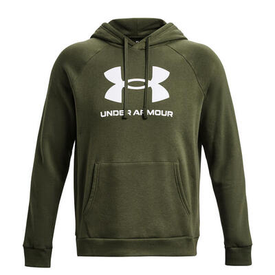 Heren logo fleece hoodie (groen)