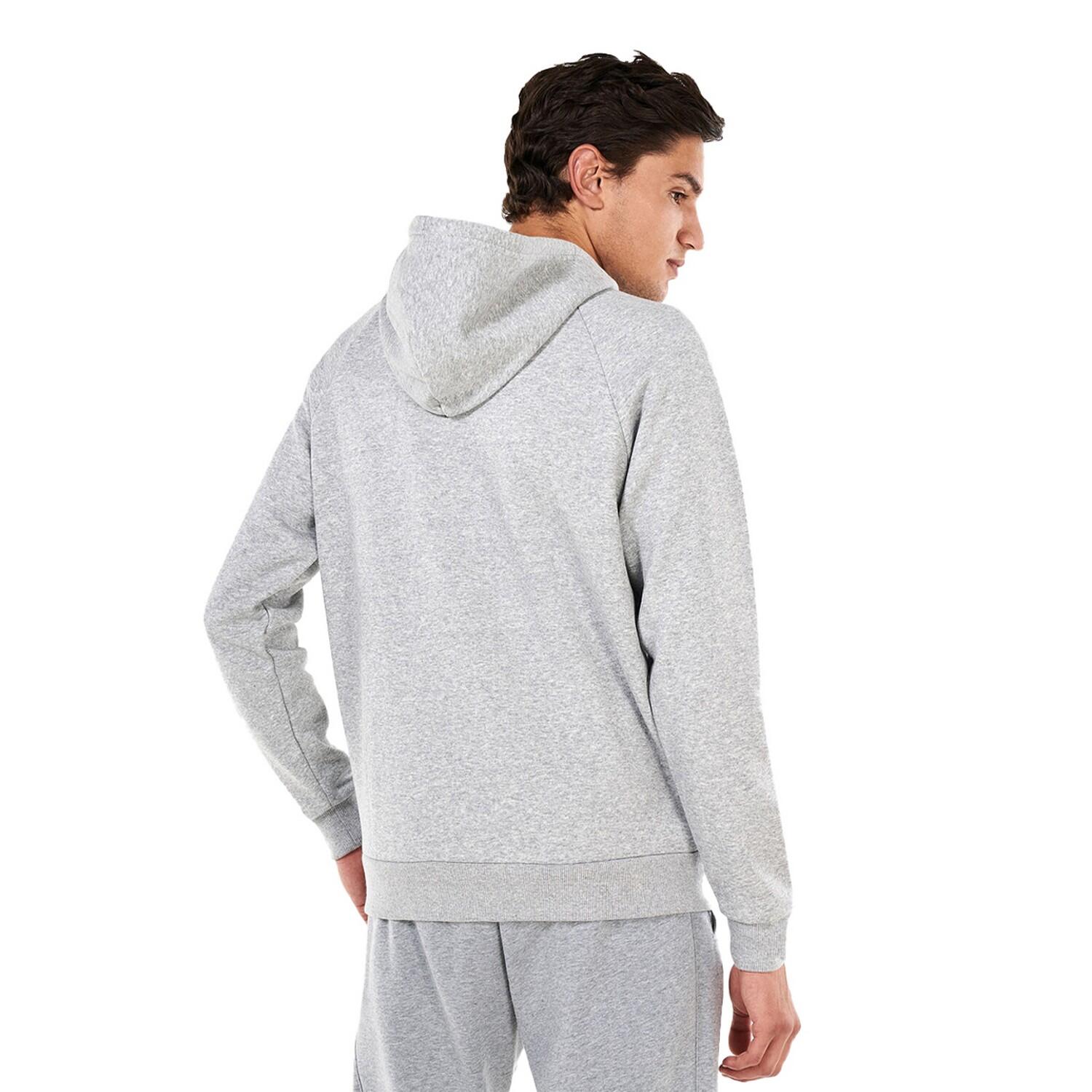 Heren Rival Fleece Full Zip Hoodie (Grijs) 4/6