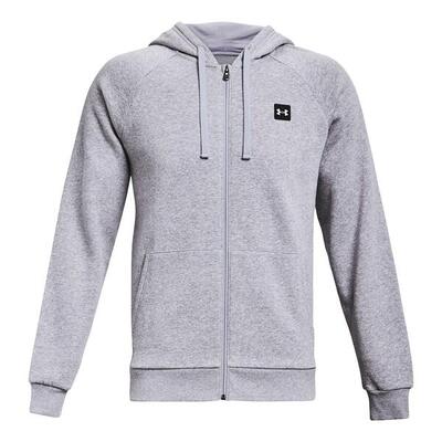 Heren rival fleece full zip hoodie (grijs)