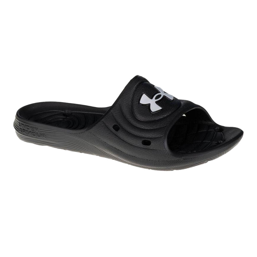 Under Armour - Claquettes Locker Homme (noir) - Sabots Piscine - Noir - Decathlon