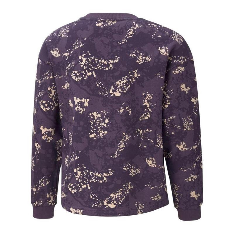 Hanorac Drumeții În Natură Puma Alpha Crew Neck All-Over Print Copii