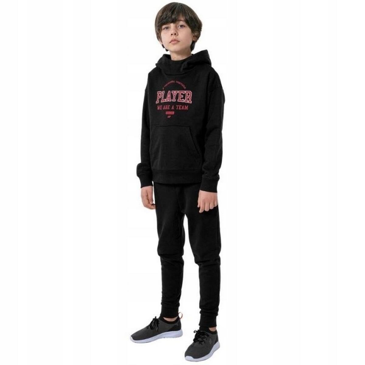Sweat À Capuche HJZ22 Enfant (Noir) 4/4