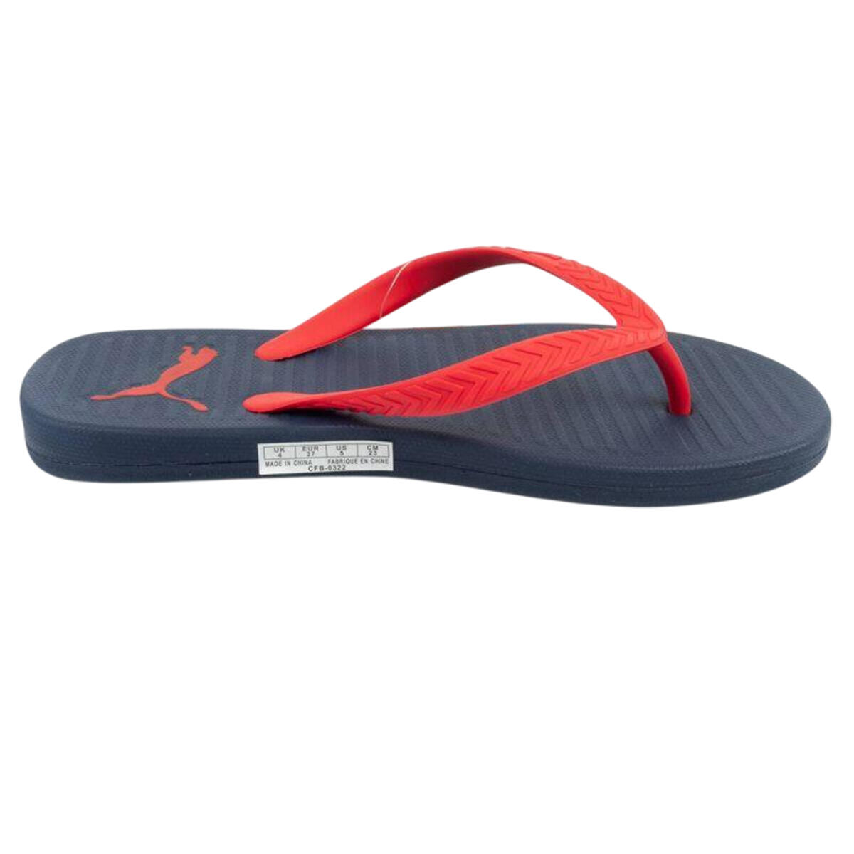 Tongs COMFY Homme (Bleu Marine / Rouge) 3/4