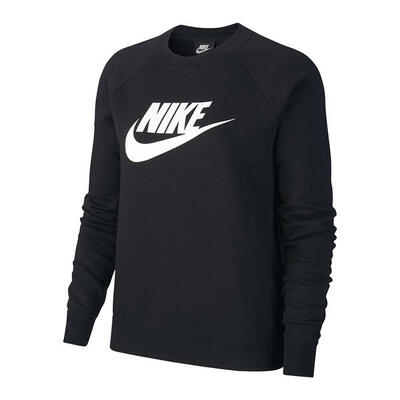 Dames sportswear essential sweatshirt (zwart)