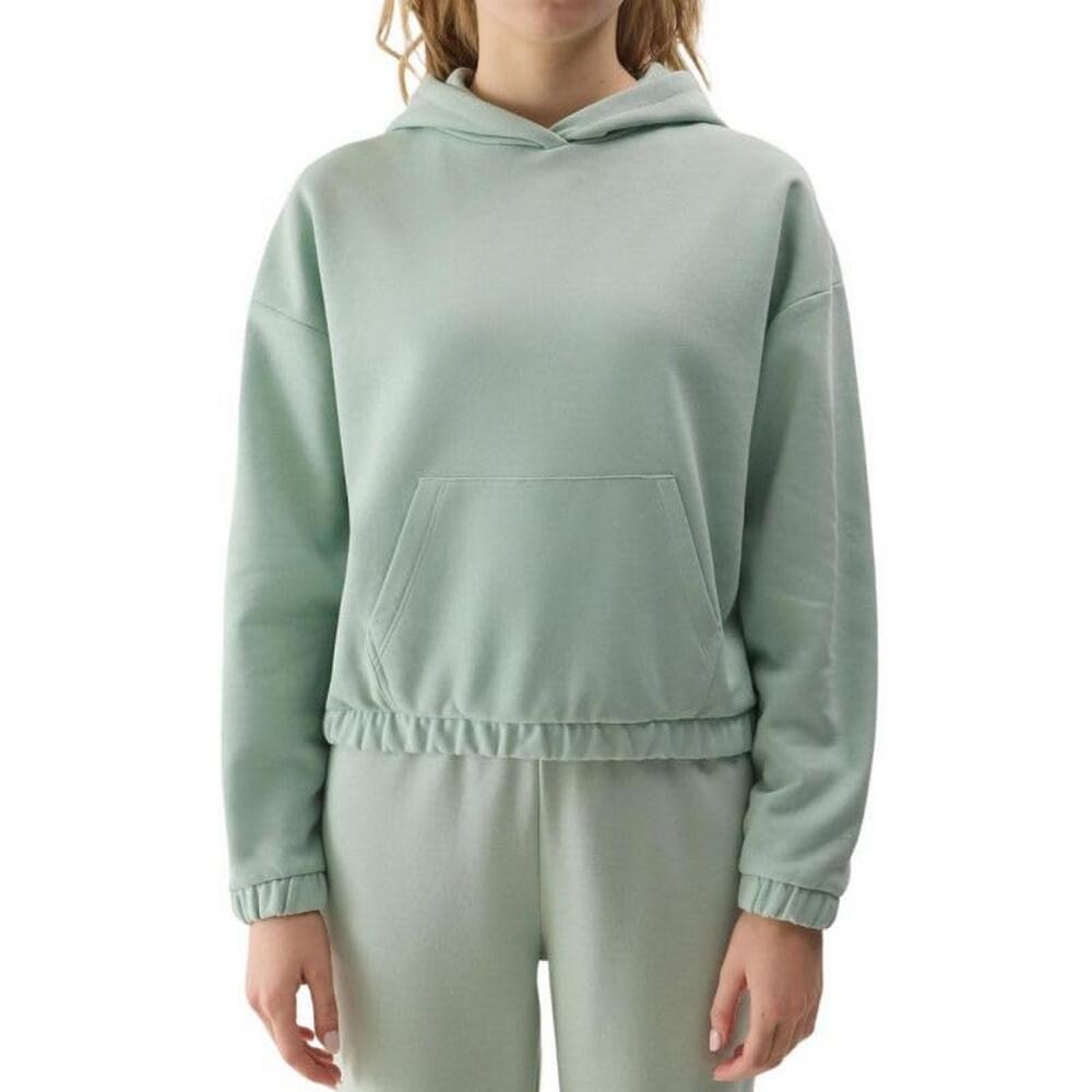 WSS24TSWSF1057 Felpa Con Cappuccio Donna 4F 4FWSS24TSWSF1057 Verde 4/4