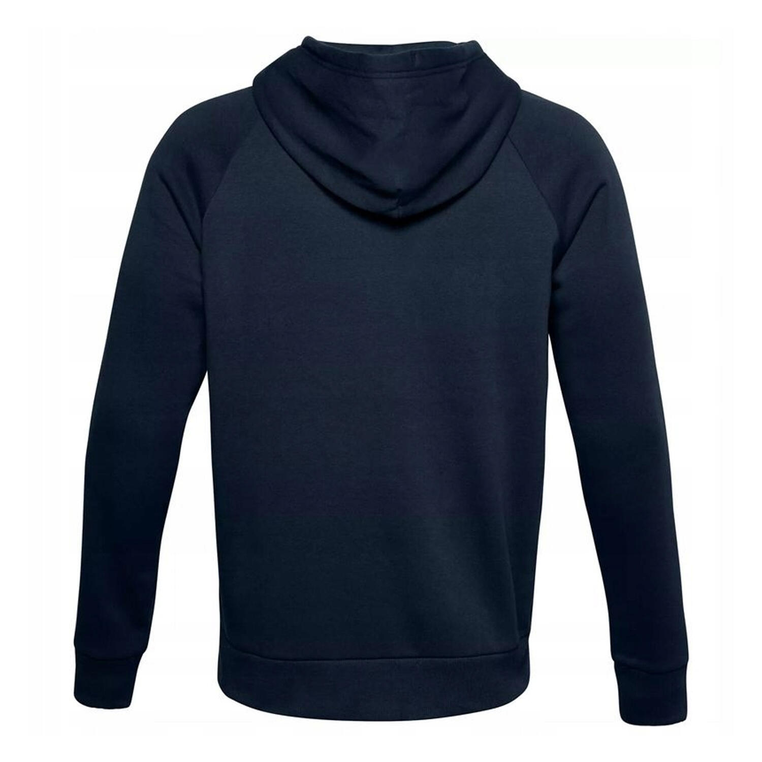 Felpa Con Cappuccio E Zip Intera Uomo Under Armour Rival Blu Navy 3/7