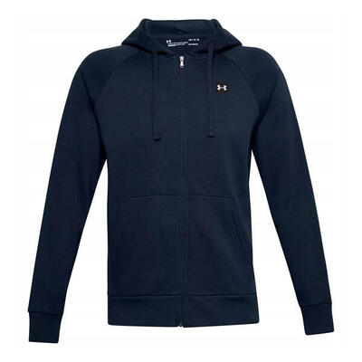 Heren rival fleece full zip hoodie (marineblauw)