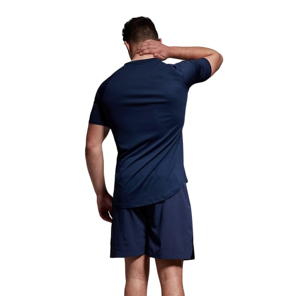 Mens Small Logo Lightweight TShirt (Navy) 3/4