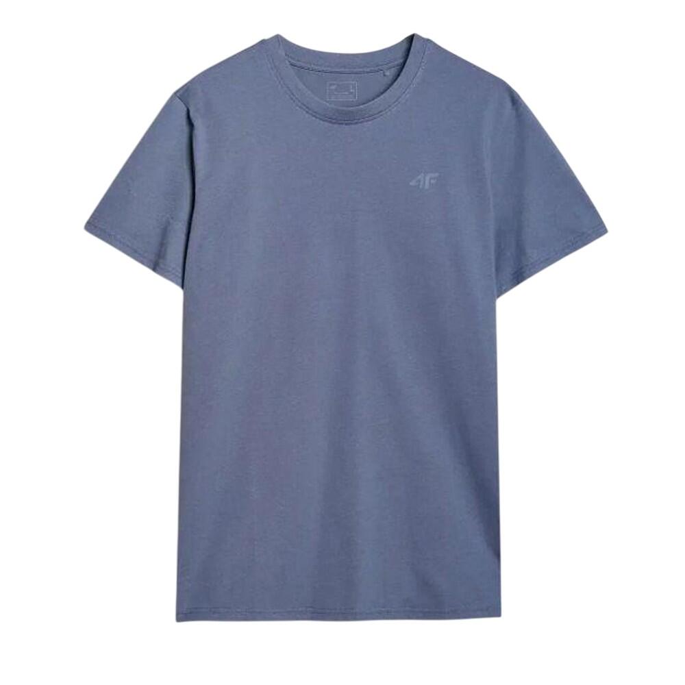 4F T-Shirt simples regular para homem Azul