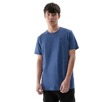 Effen normaal tshirt heren (blauw)