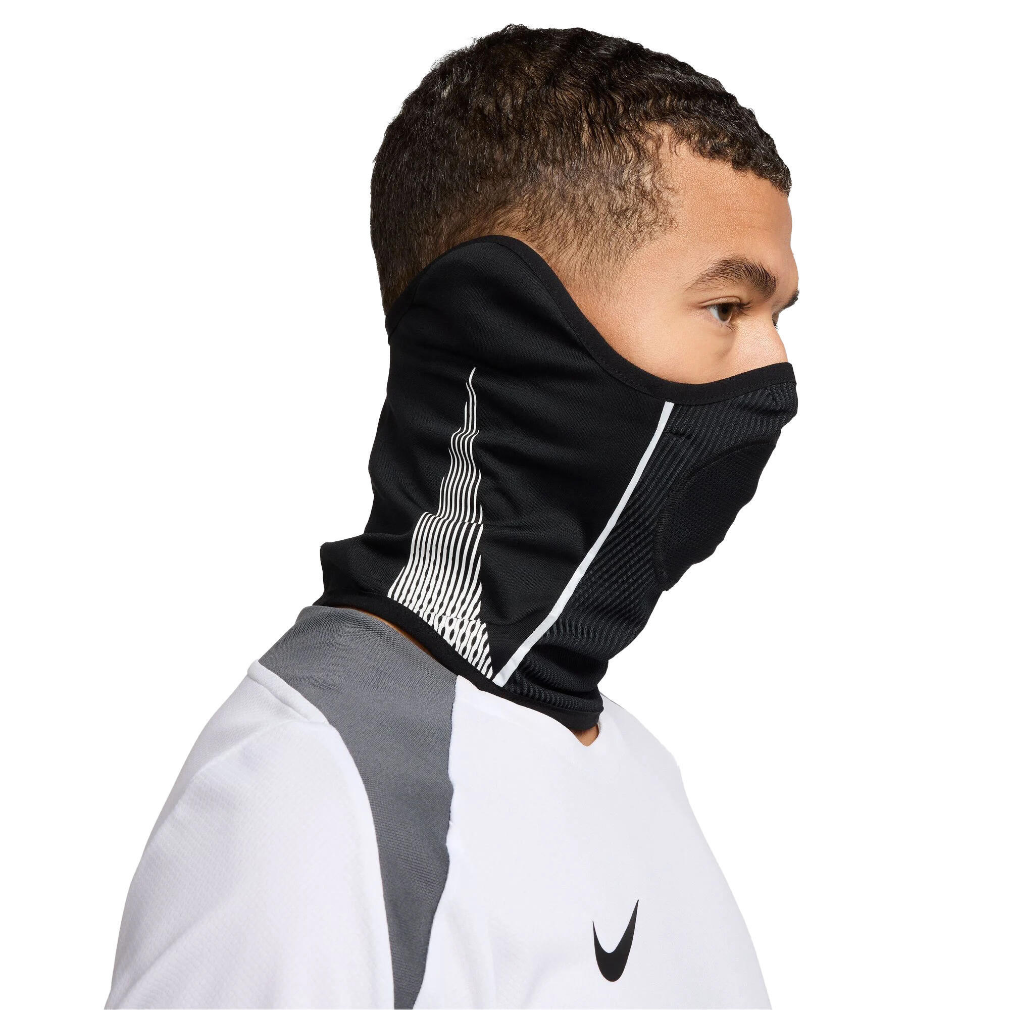 Gola de Pescoço Academy em poliéster para homem (Preto / Branco) 3/4