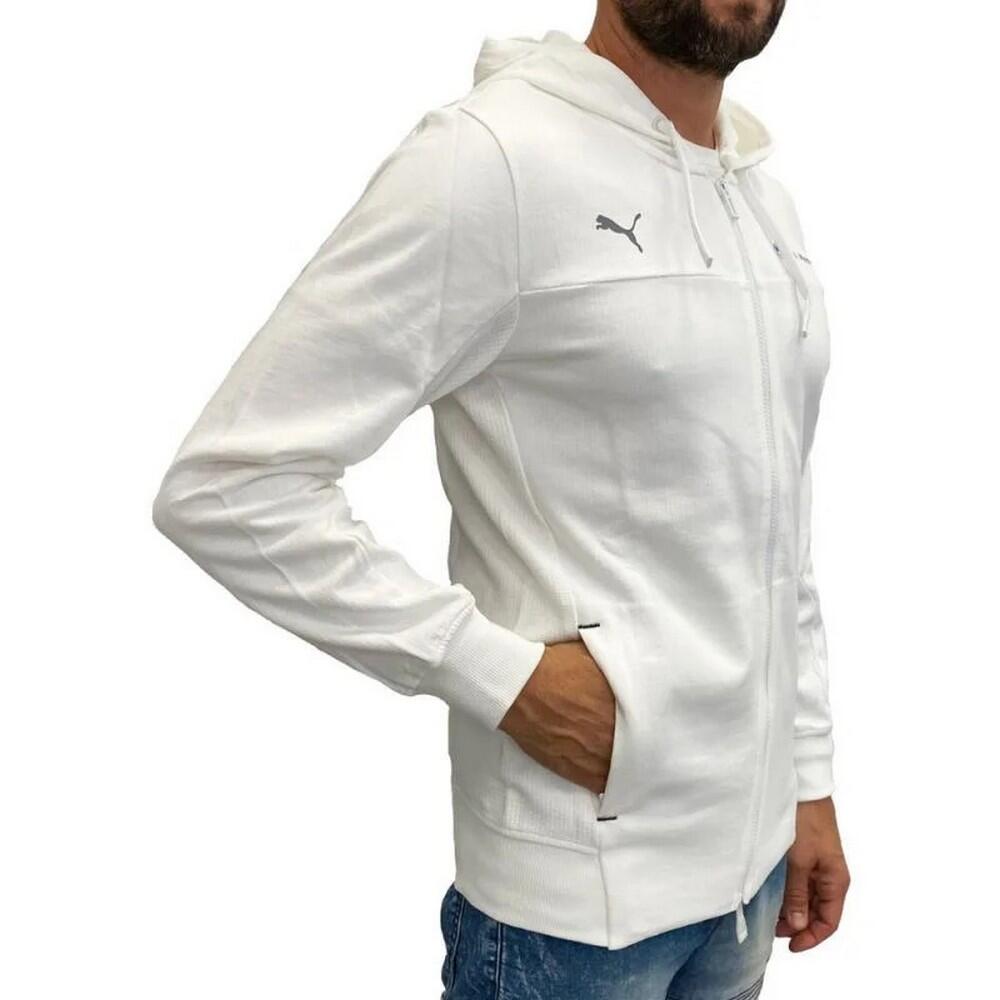 Veste À Capuche Style BMW MOTORSPORT Homme (Blanc) 3/4