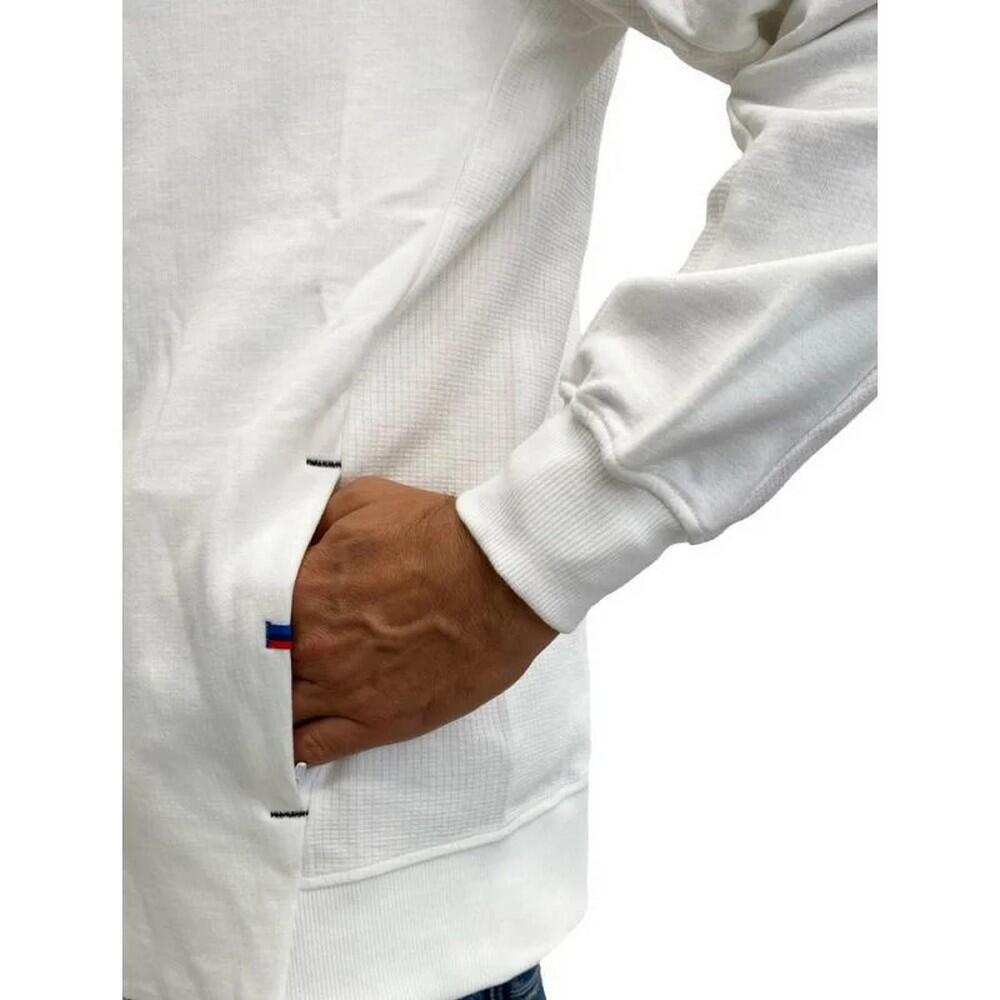Veste À Capuche Style BMW MOTORSPORT Homme (Blanc) 4/4