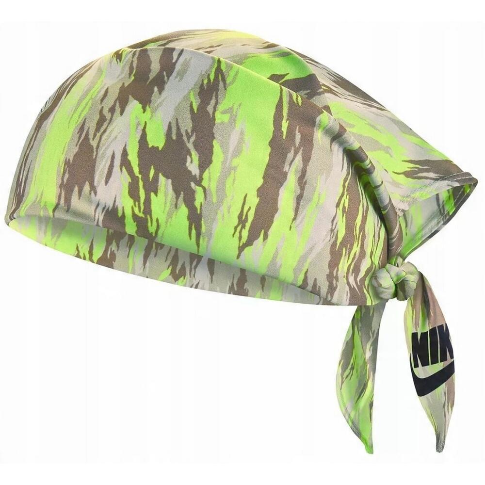 NIKE Bandana DriFIT estampada Verde / Cinzento
