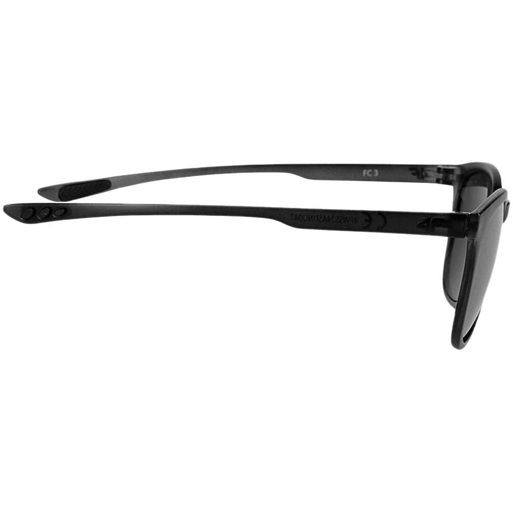 Policarbonato Semplice Occhiali Da Sole 4F U047 Nero Rosso 3/4