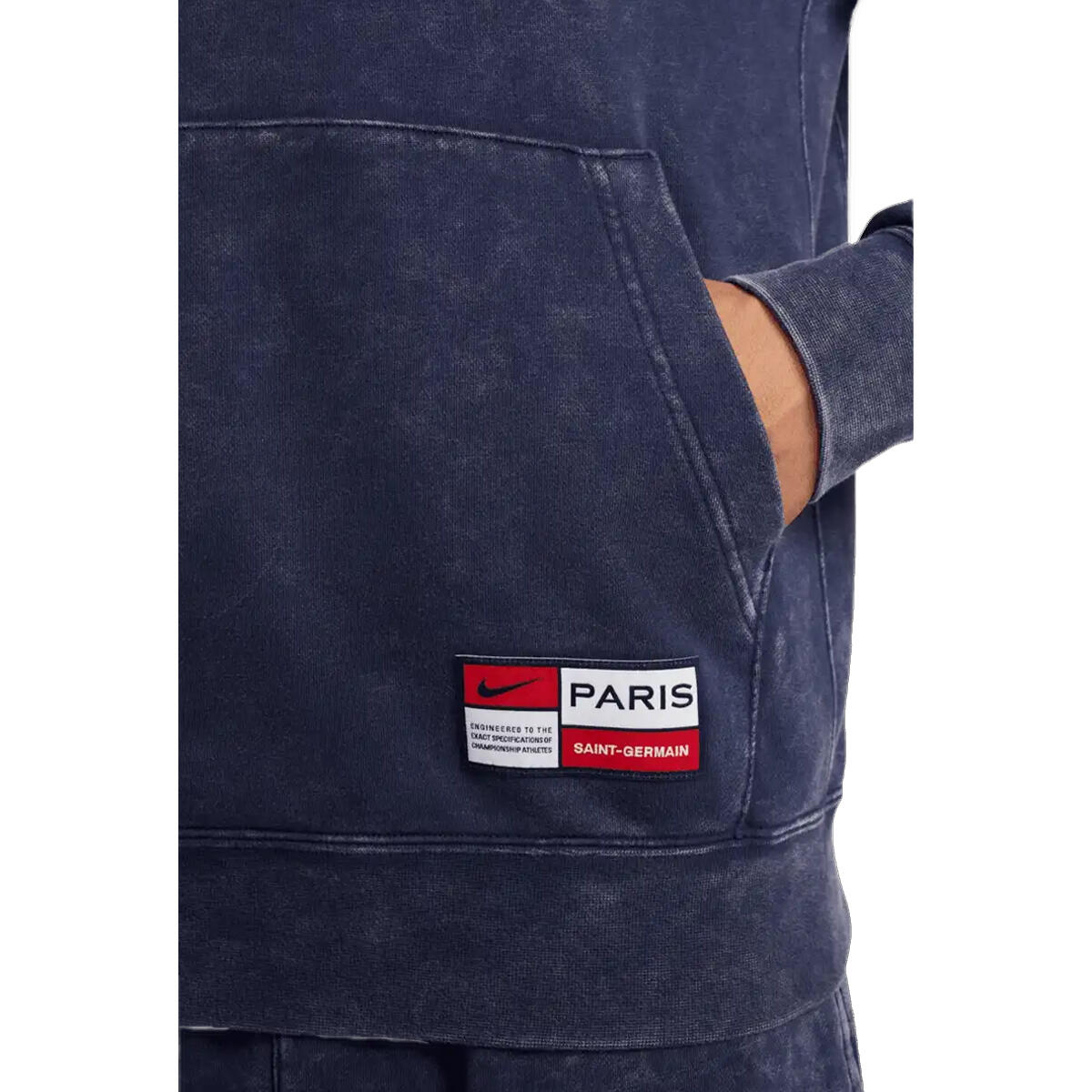 Felpa Con Cappuccio Paris Saint Germain FC Uomo Nike Blu Navy 4/4