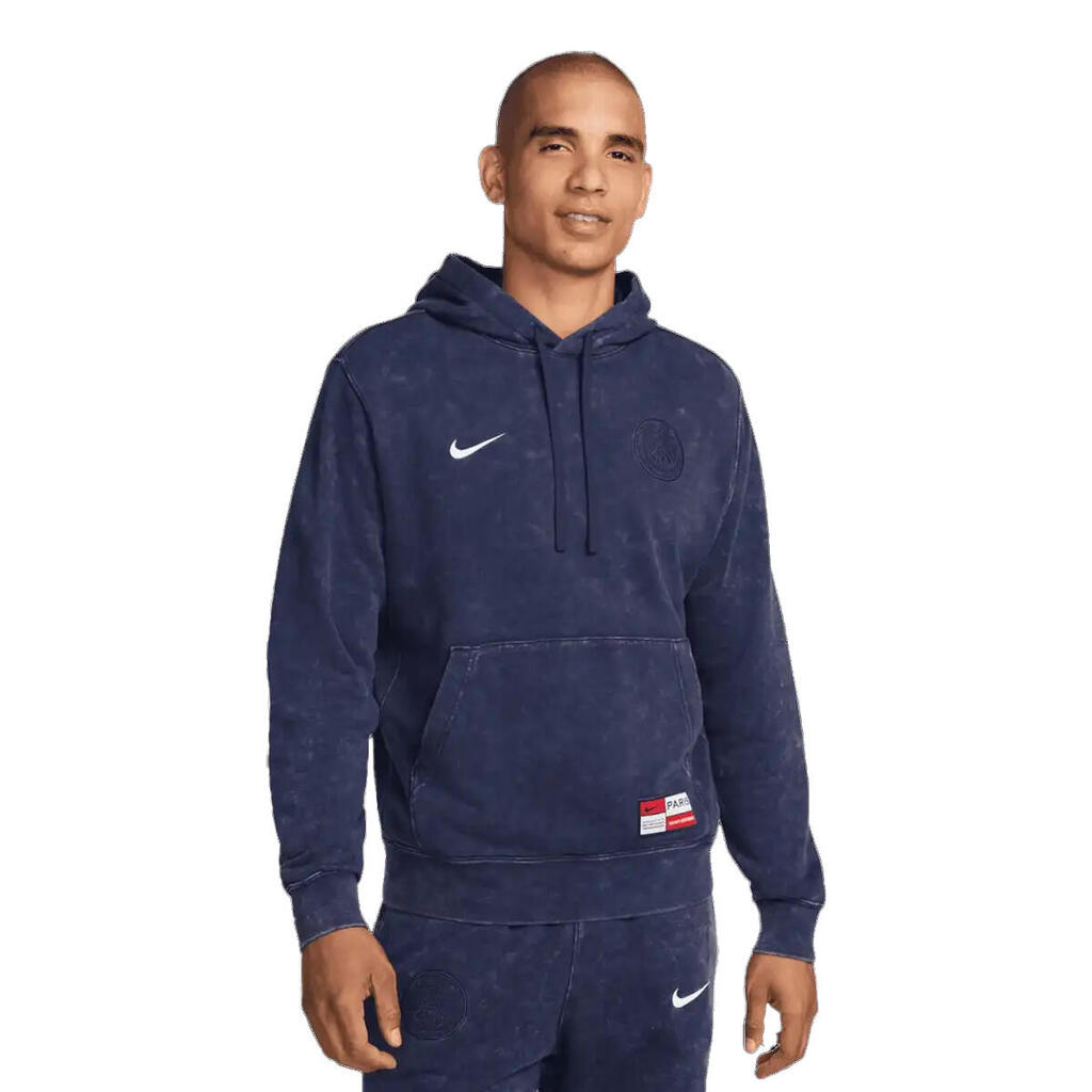 Mens Paris Saint Germain FC Hoodie (Navy Blue)