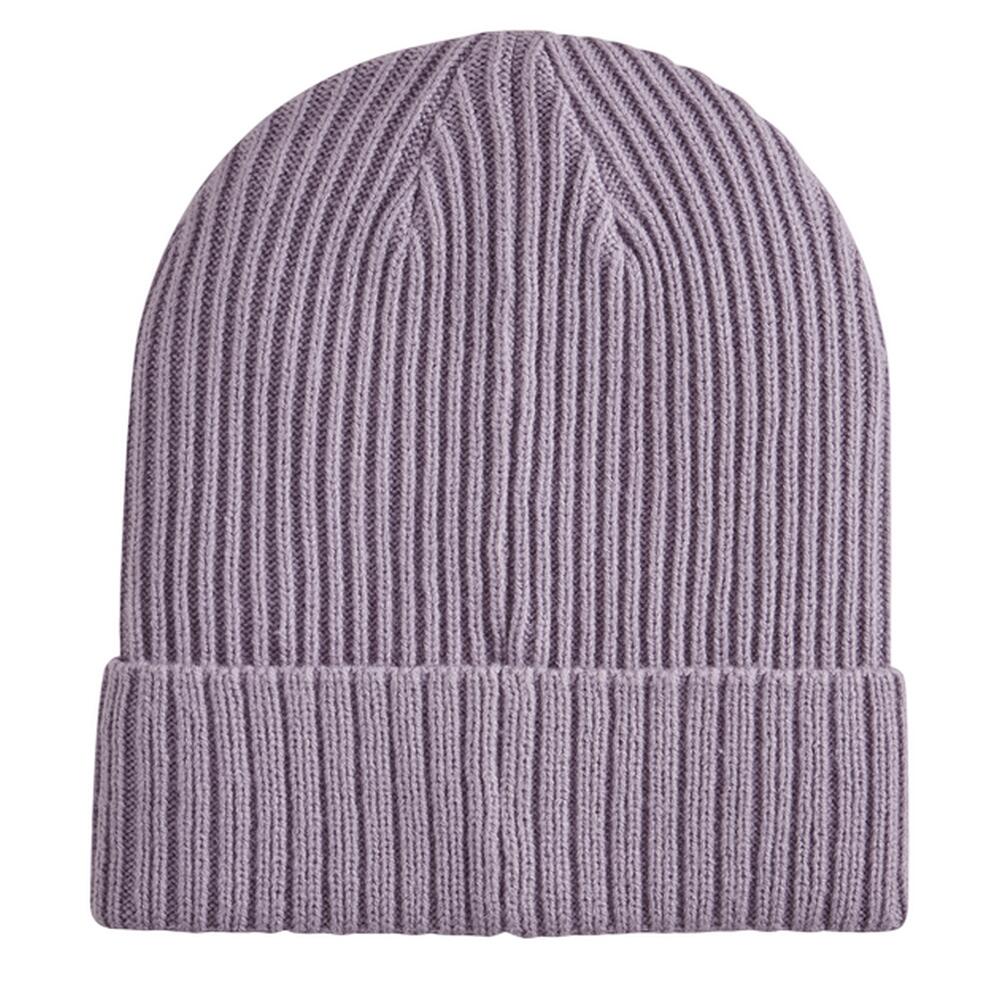 Gorro Beanie Classic Acanalado de Acrílico Violeta 2/3