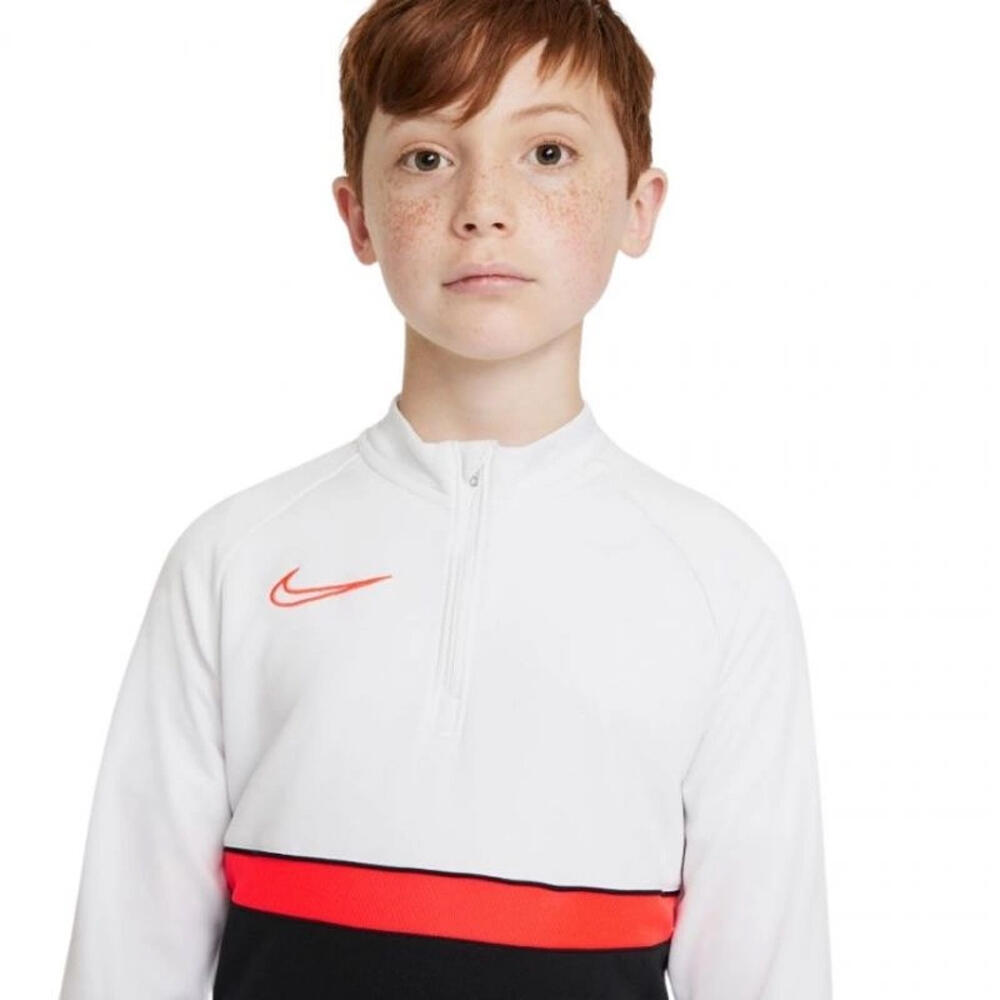 Kinderen/Kids Academy 21 DriFIT Quarter Zip Boor Top (Wit) 4/4