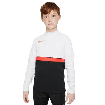 Kinderen/kids academy 21 drifit quarter zip boor top (wit)