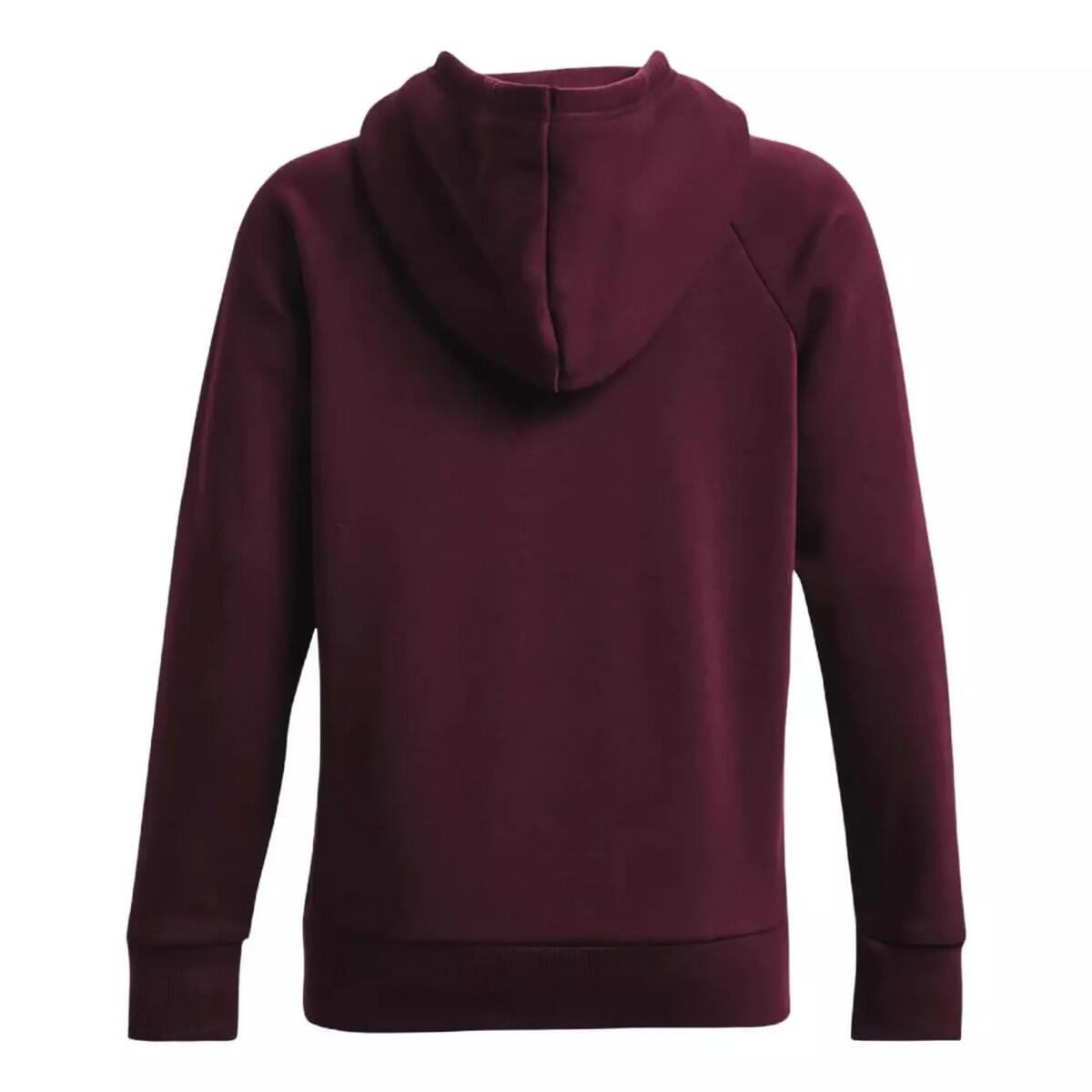 Heren Rival Groot Logo Fleece Training Hoodie (Maroon) 3/6