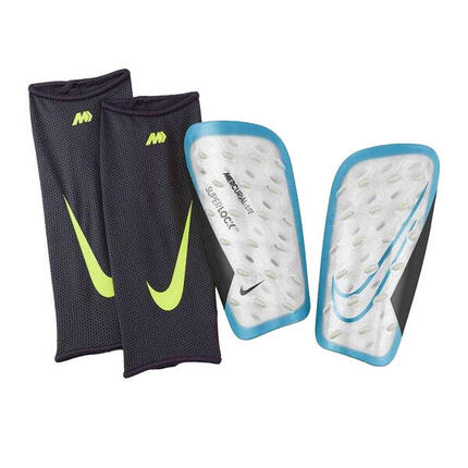 Protectores para Tíbia Mercurial Lite de SuperLock Fútbol Negro, Rosa