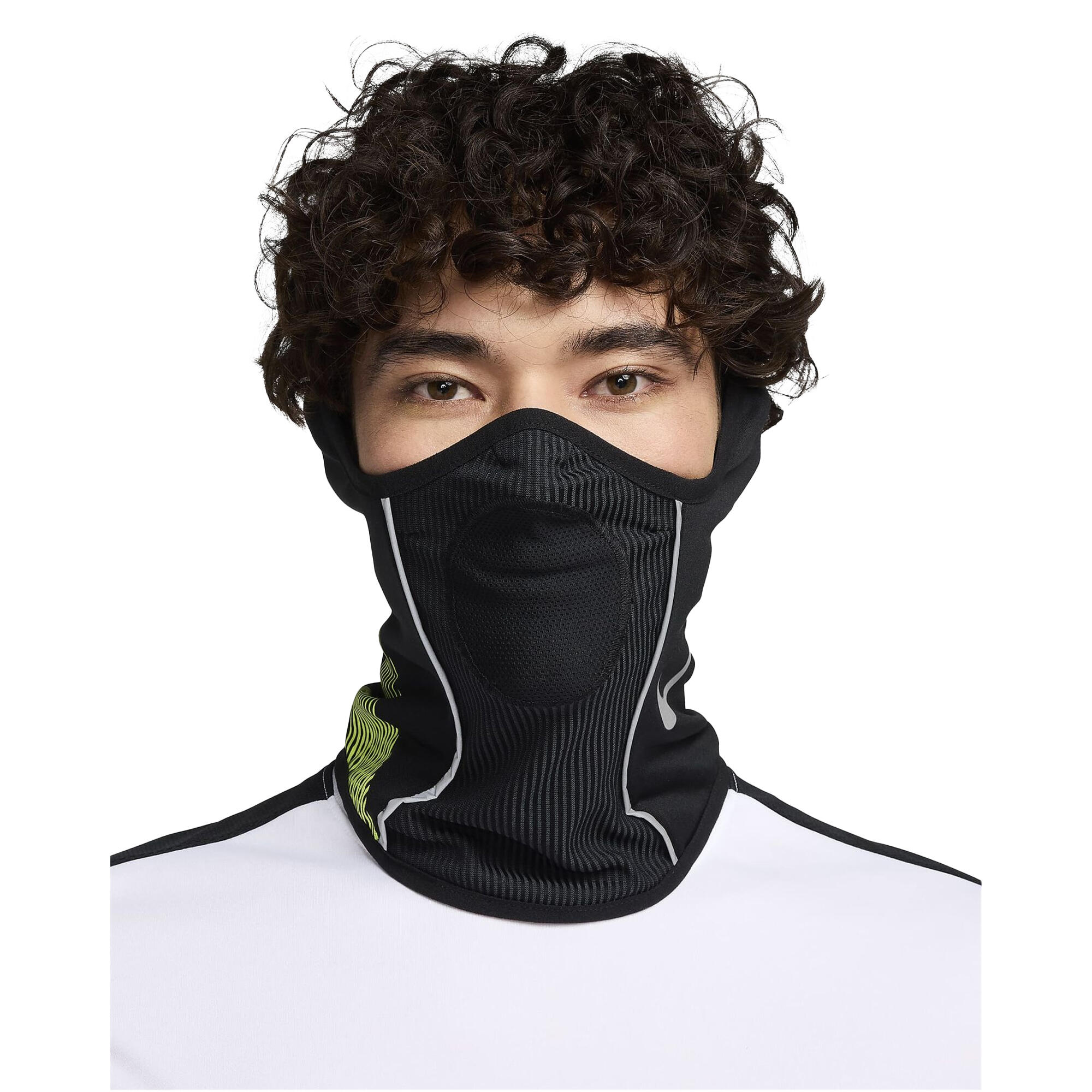NIKE Gola de Pescoço Academy em poliéster para homem Preto/Volt/Prata