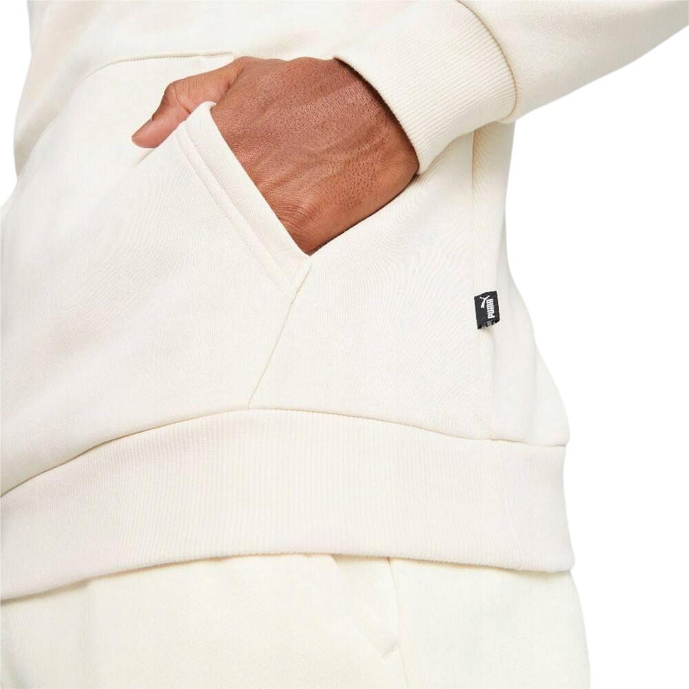 Heren Essential Big Logo Evening Full Zip Hoodie (Beige) 6/7