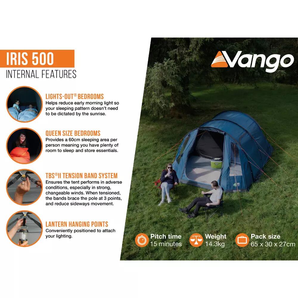 Vango Iris 500 Tent 2025 Model VANGO Decathlon