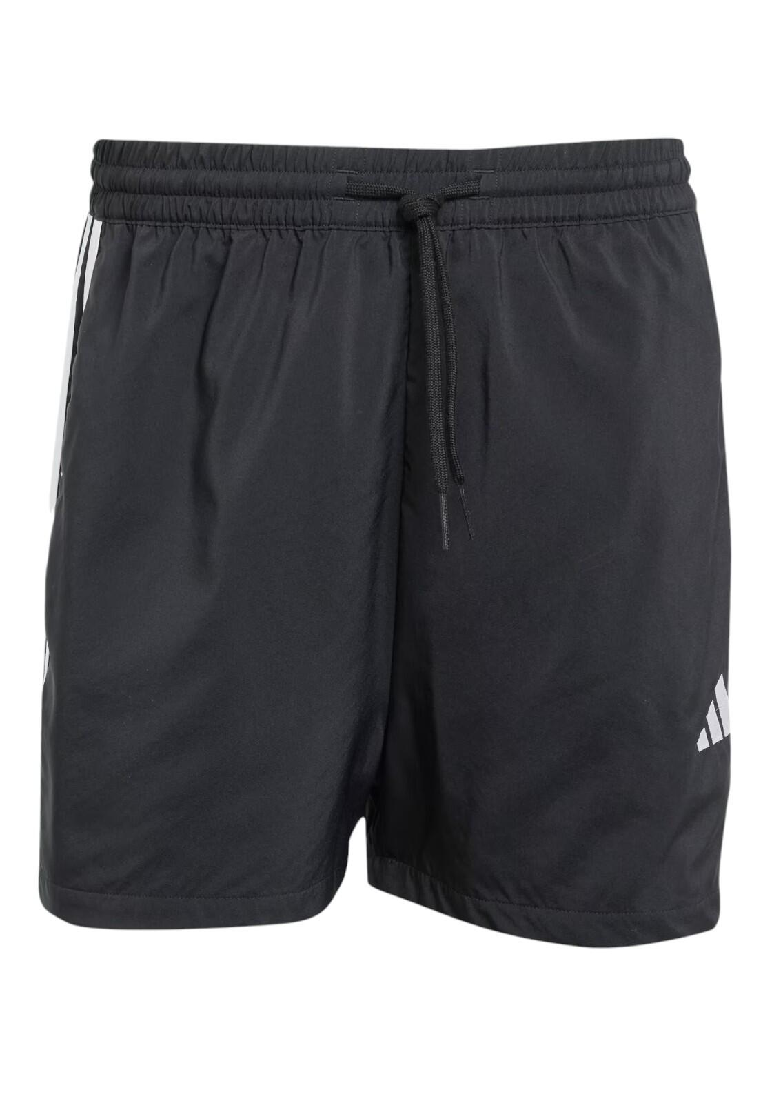 Calções Adidas M 3S CHELSEA 5" Pretos Homem - AEROREADY, Poliéster Reciclado 3/4