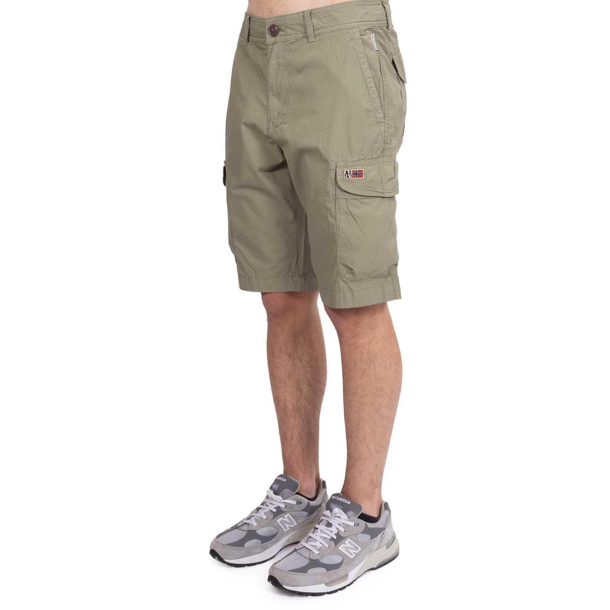 Napapijri - Bermuda Cargo Uomo Narcil - Bermuda - Marron|vert - Decathlon
