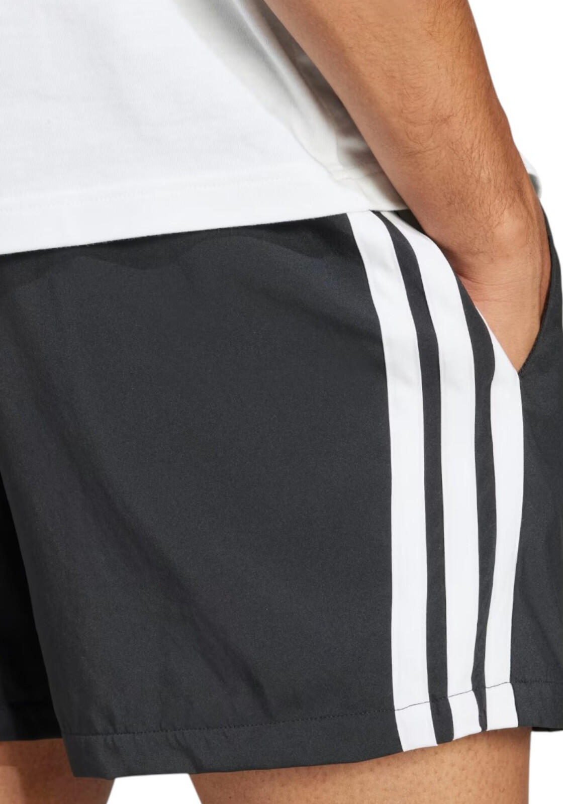 Calções Adidas M 3S CHELSEA 5" Pretos Homem - AEROREADY, Poliéster Reciclado 4/4