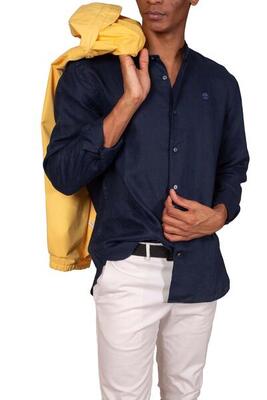 Camicia uomo slim in lino