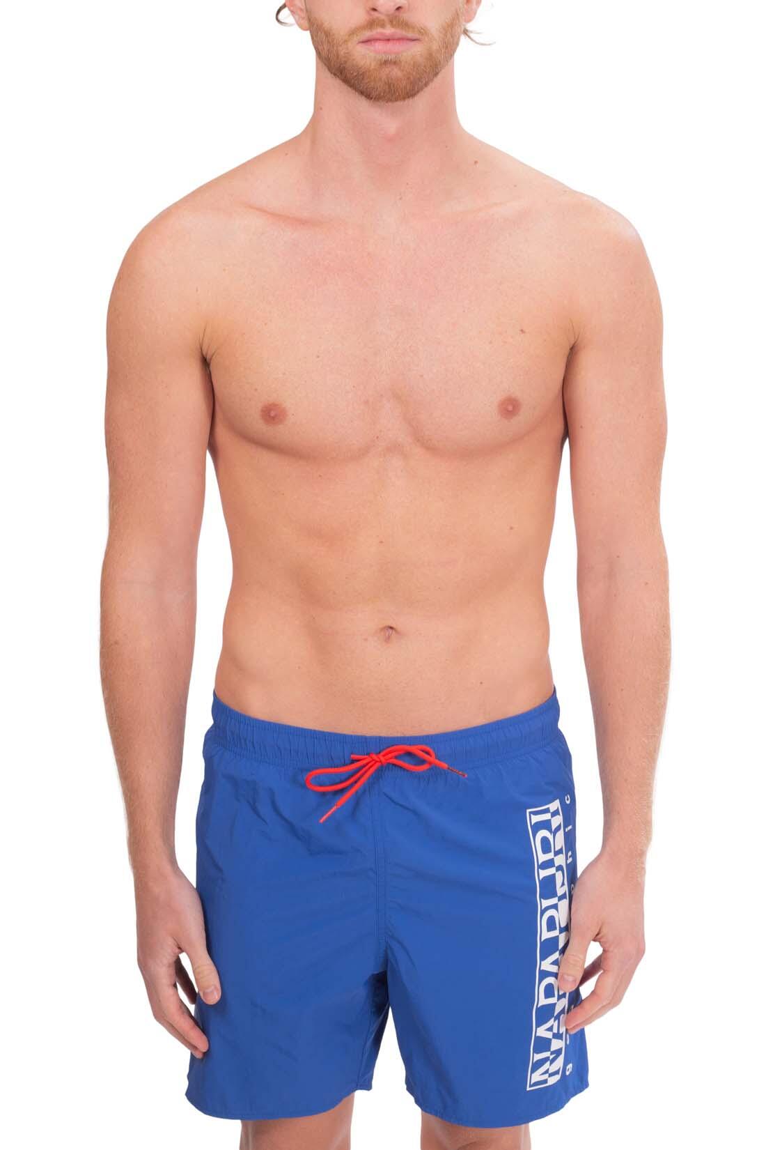 Shorts mare uomologo a contrasto 2/5