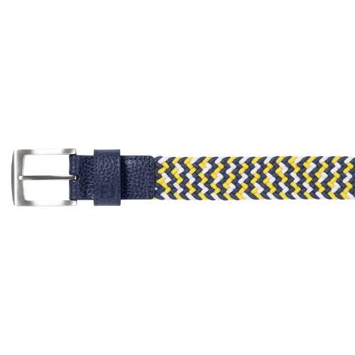 Footjoy Braided Golfriem Heren Navy/Wit/Taxi 3/4