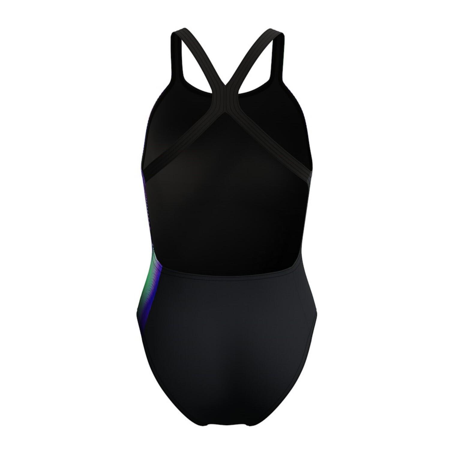 Speedo Badpak Eco Endurance+ Placement Print Powerback Zwart/Paars 5/7