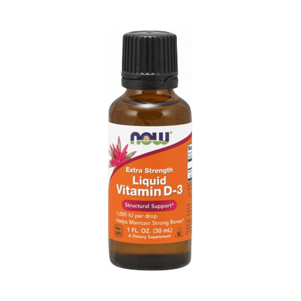 Now Foods - Now Foods Liquid Vitamin D3 Extra Strengh (30ml) Unflavored - Vitamines - Decathlon