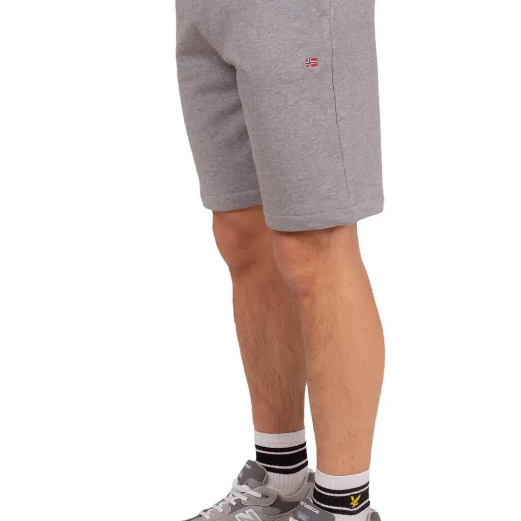 Napapijri bermuda cargo men - 100% cotton - light grey