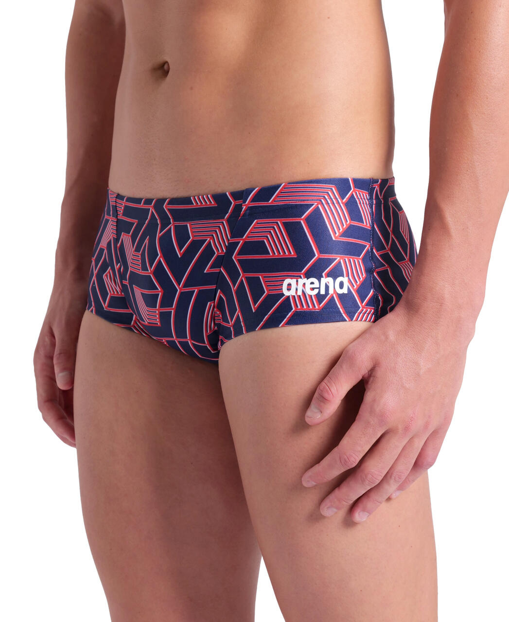 Slip de bain Arena Escape Low Waist Équipe Rouge-Blanc-Bleu 4/5
