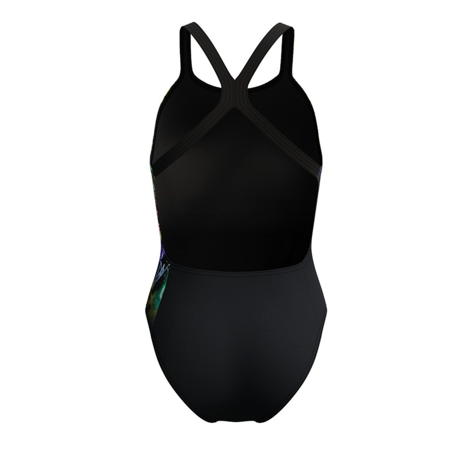 Speedo Badpak Eco Endurance+ Placement Print Powerback Zwart/Geel 4/5