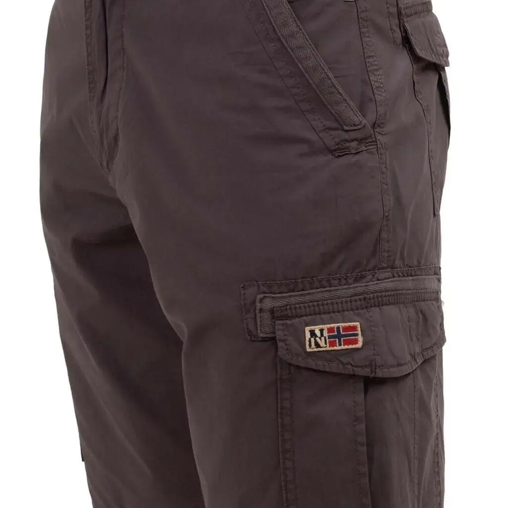 Napapijri men cargo bermuda shorts dark grey