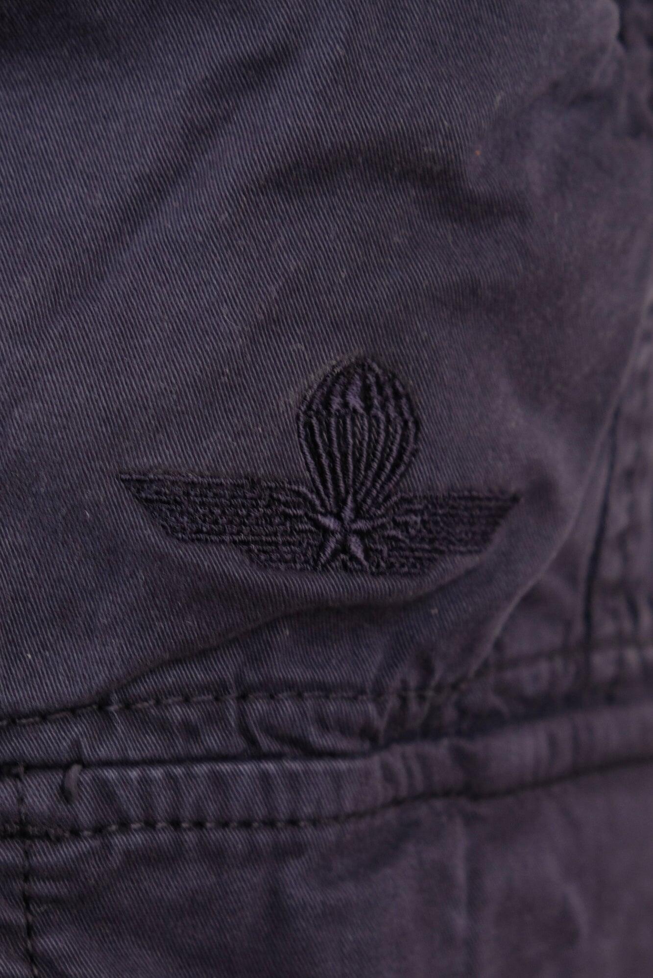 Bermuda Folgore blu in cotone uomo 3/4