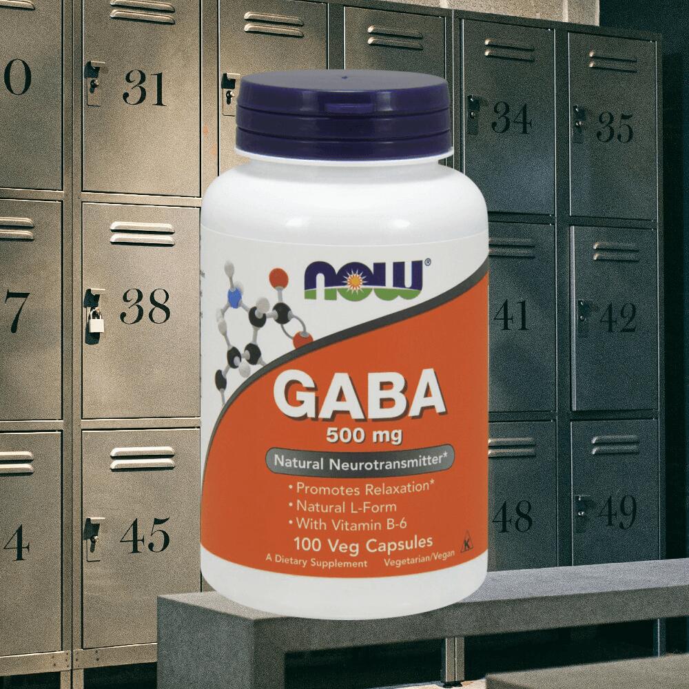 Now Foods Gaba 500mg + B6 (100 vcaps) Standard - Intra e post allenamento 2/3