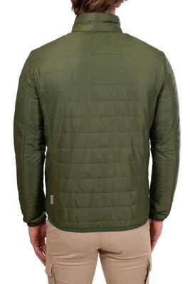 Jas - sportswear - heren - acalmar - lichtgewicht, gewatteerd - groen