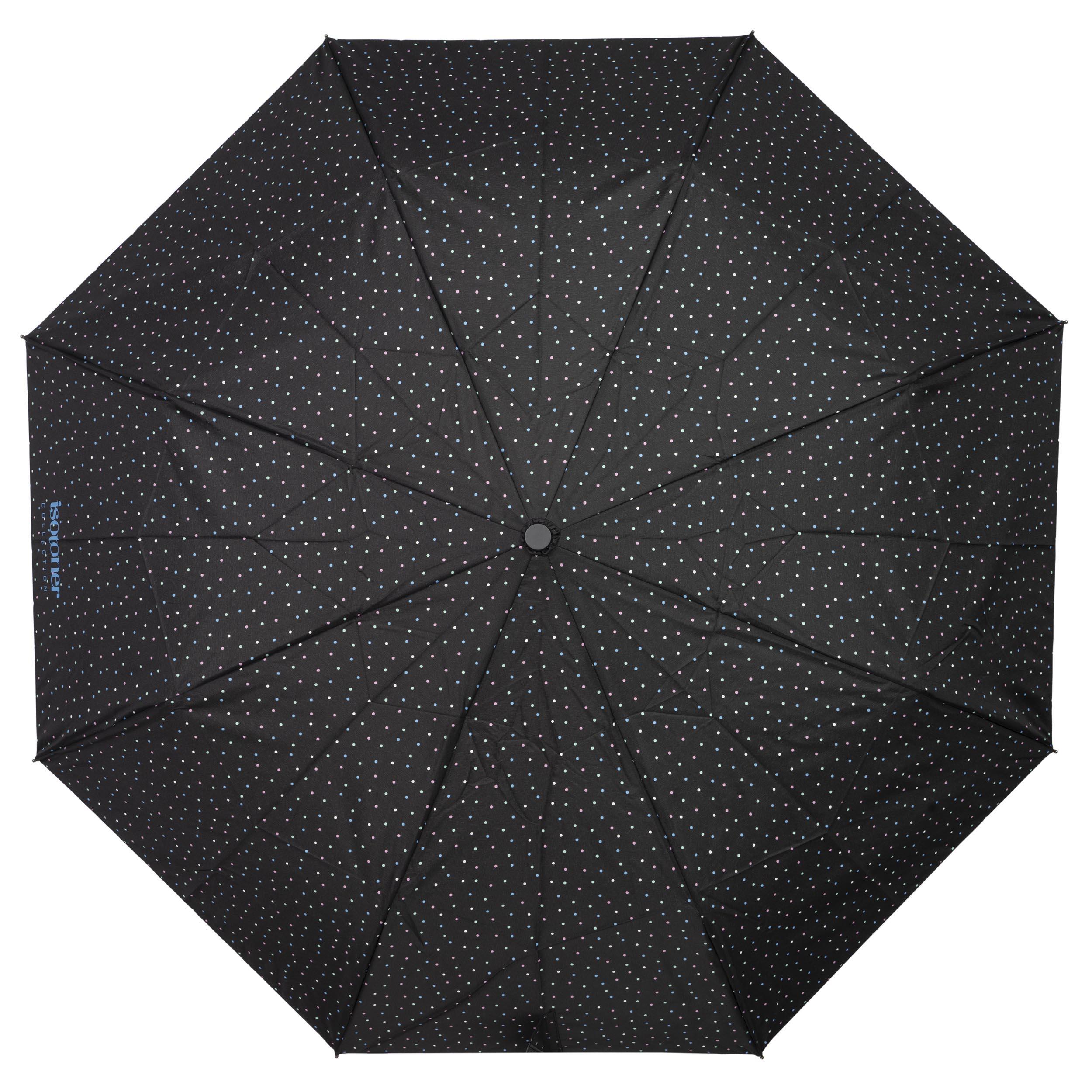 Ombrello nero a pois 3/5