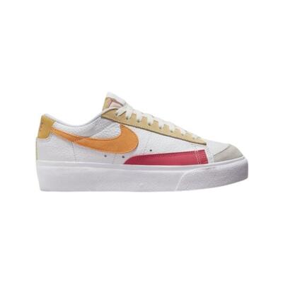 NIKE WMNS Blazer Low Platform Blanco/Naranja