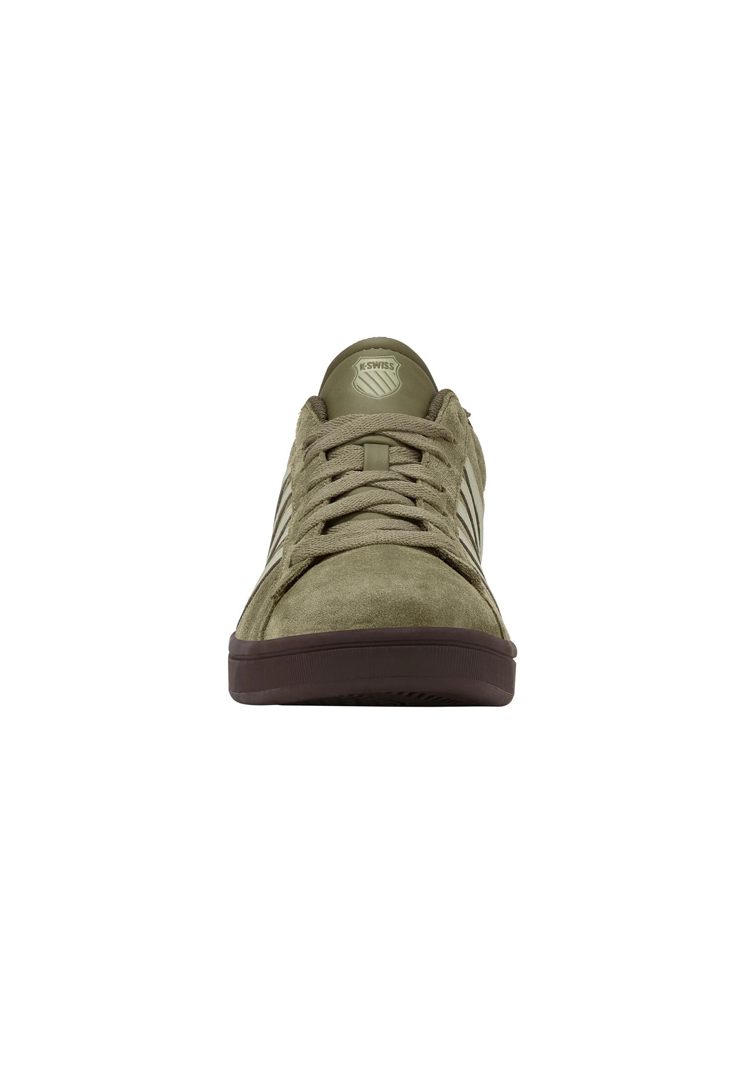 Zapatilla baja Court TieBRK II SDE K-SWISS hombre, verde, marrón caqui 3/6