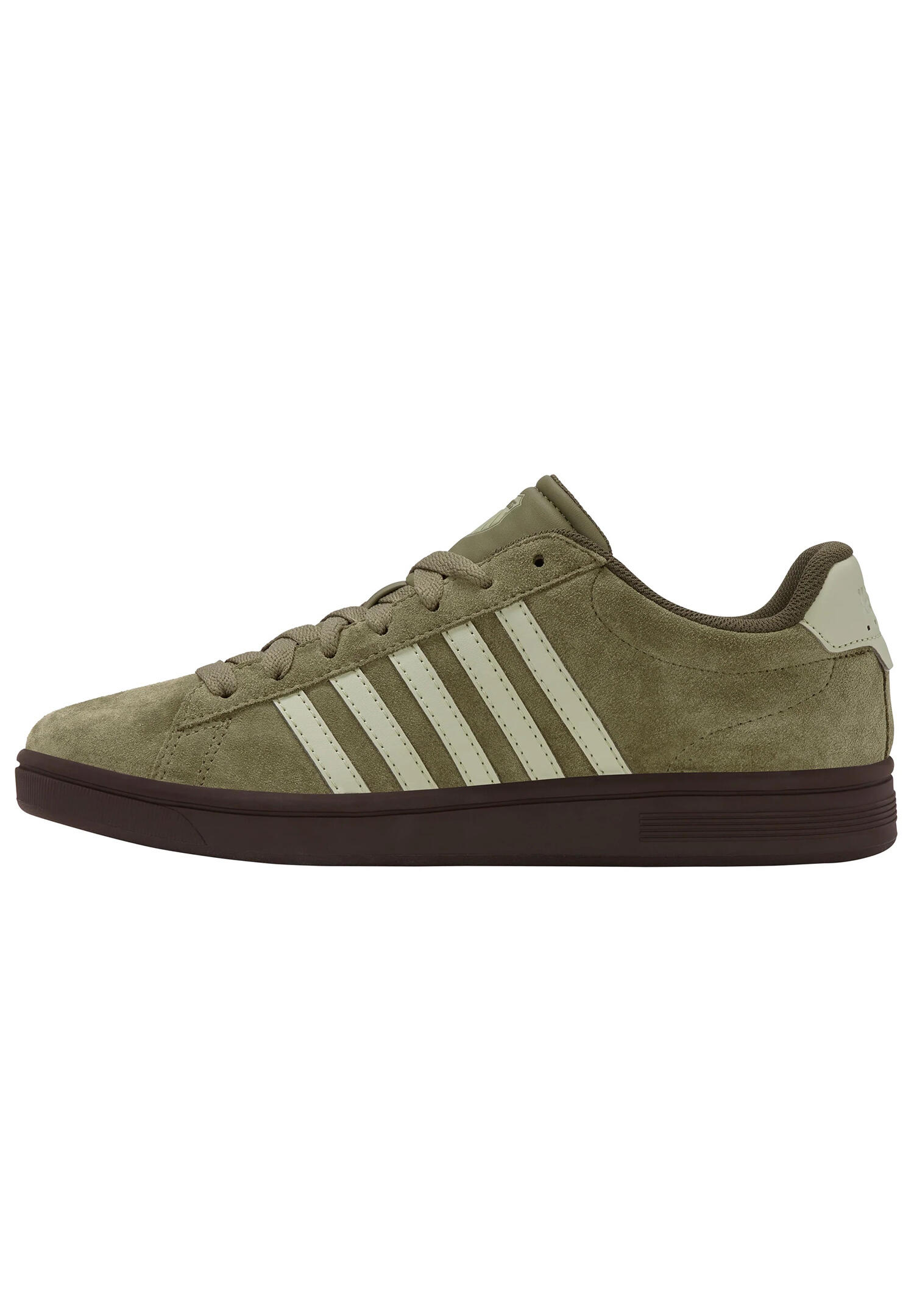 Zapatilla baja Court TieBRK II SDE K-SWISS hombre, verde, marrón caqui 2/6