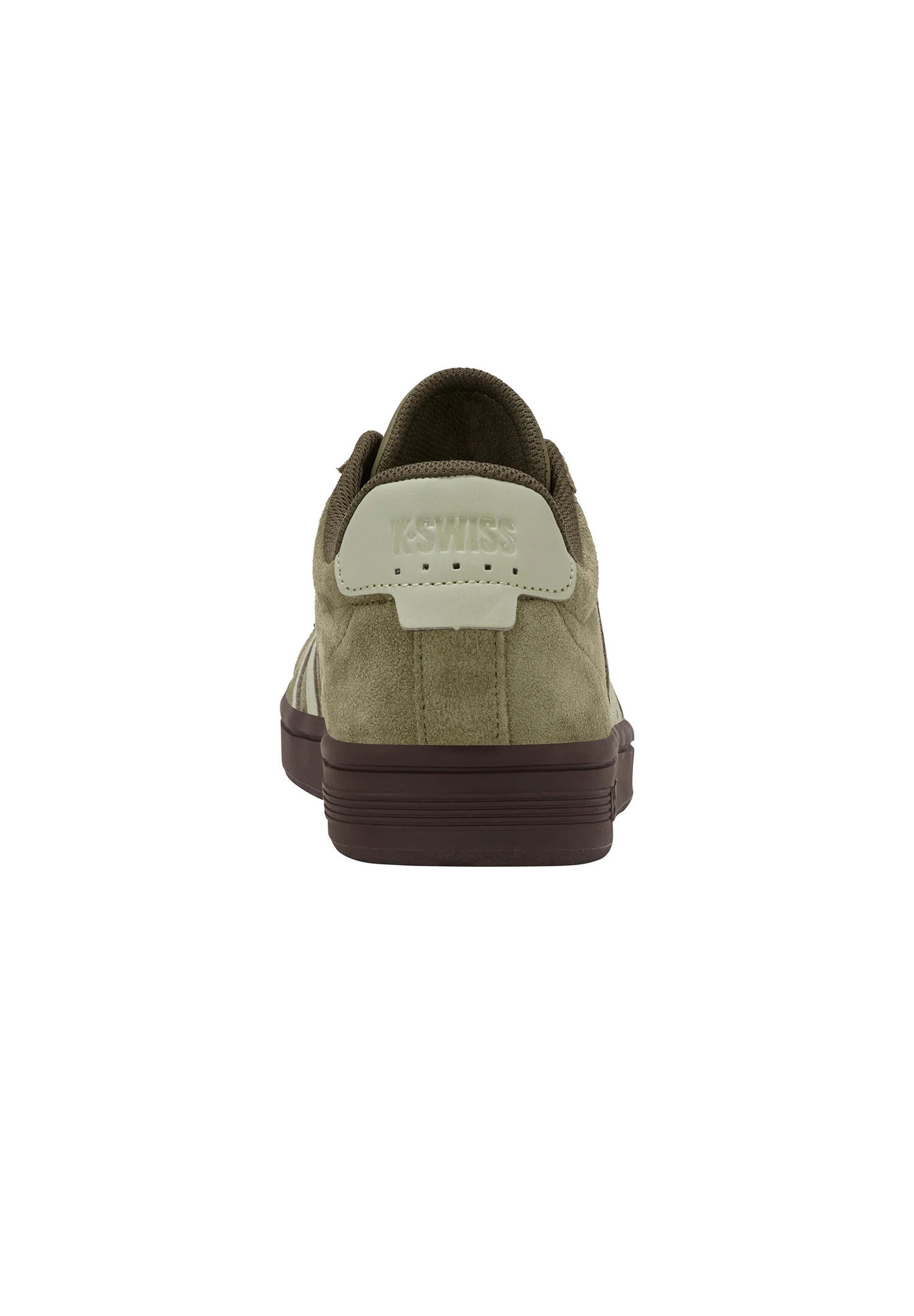 Zapatilla baja Court TieBRK II SDE K-SWISS hombre, verde, marrón caqui 4/6