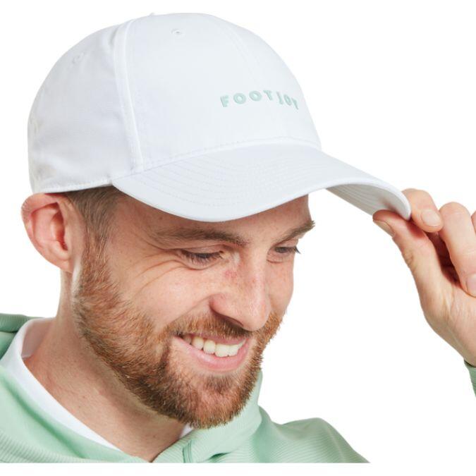 Footjoy Fashion Cap Wit Groen 4/4